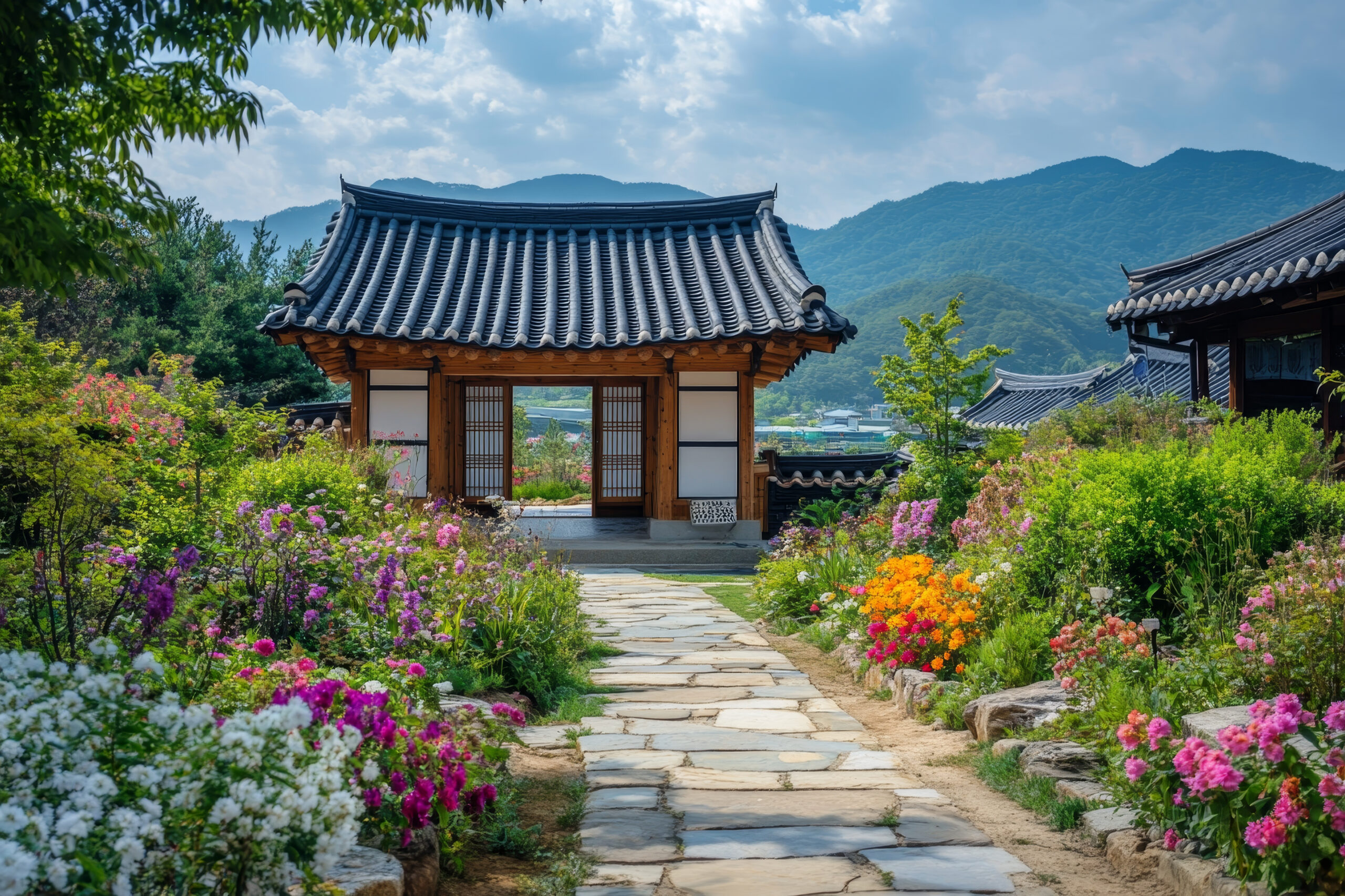 Korea mountain hut