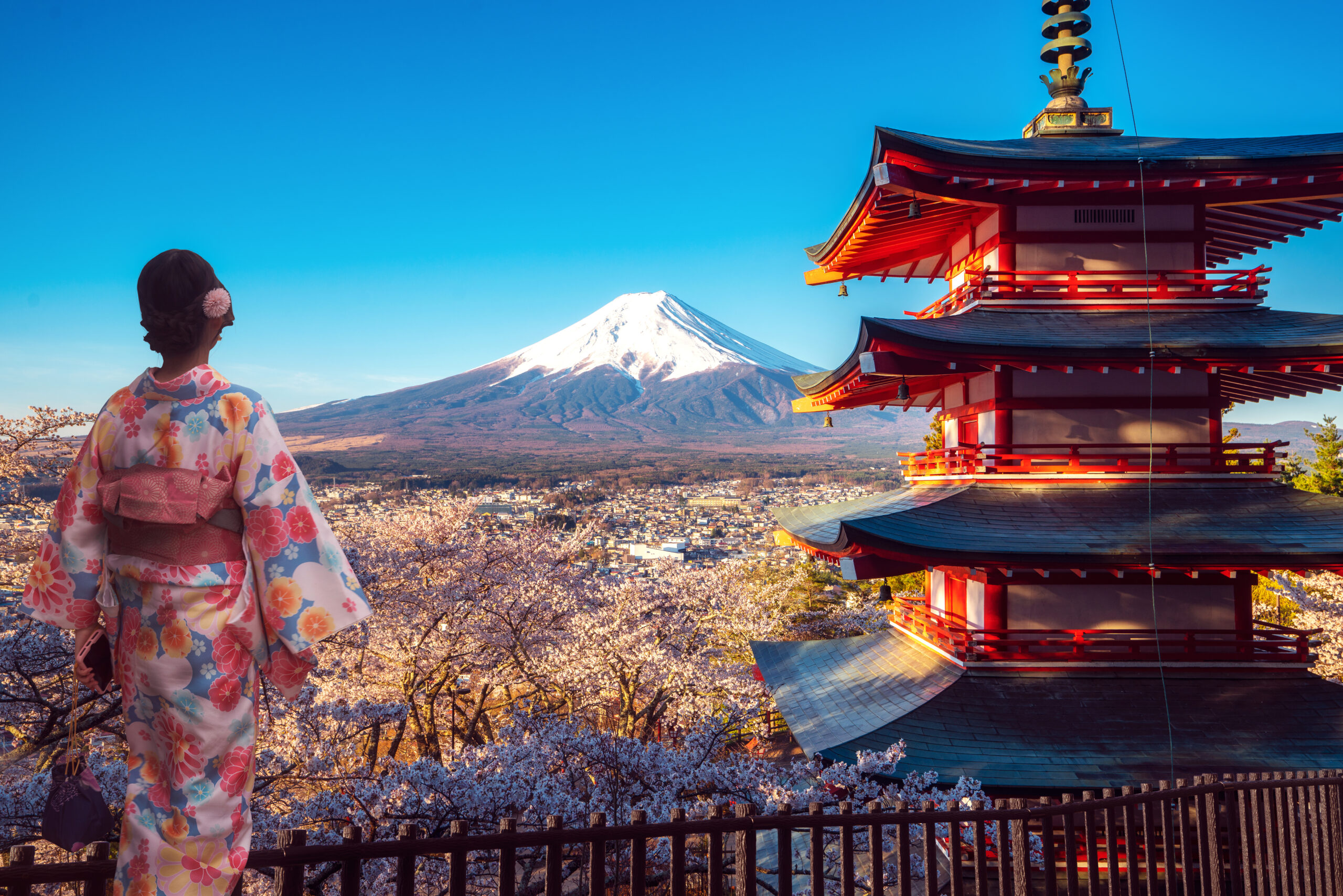 Japan Mt Fuji temple