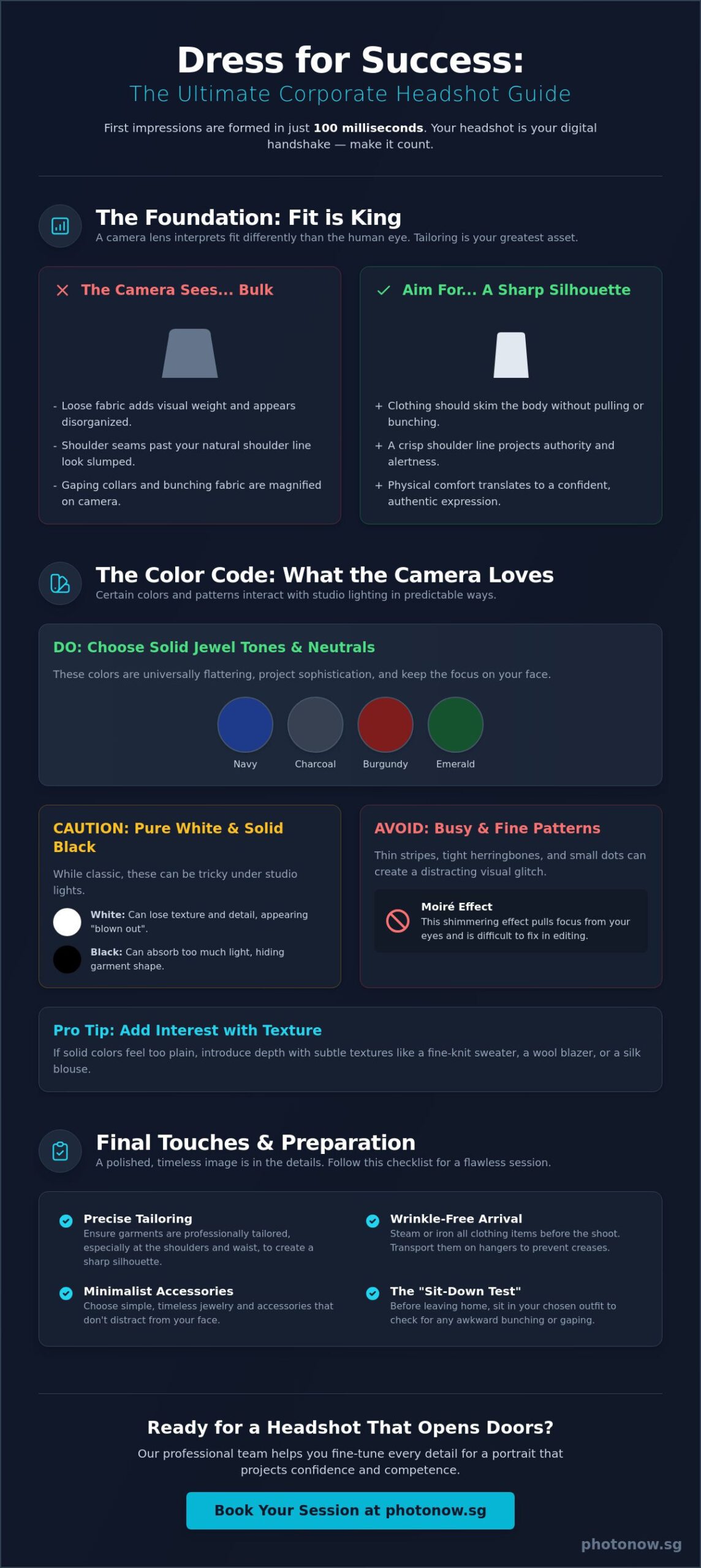 What to Wear for a Corporate Headshot: The Complete 2026 Styling Guide