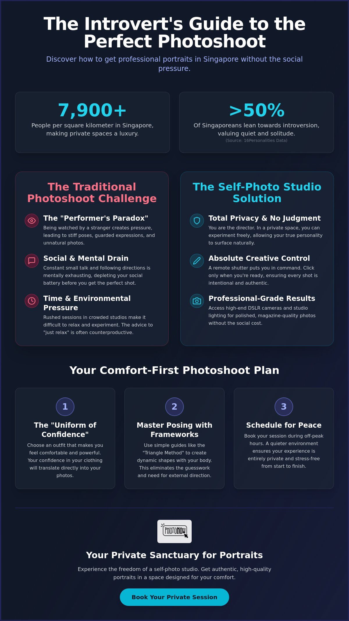 The Introvert’s Guide to the Perfect Photoshoot in Singapore: Why Self-Photo Studios are the Answer 1 The Introvert’s Guide to the Perfect Photoshoot in Singapore: Why Self-Photo Studios are the Answer