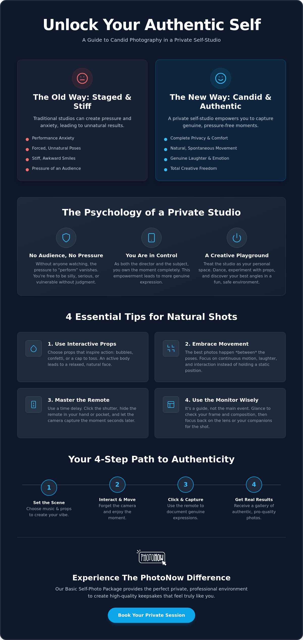 Mastering the Unposed: Candid Photography Tips for Your Self-Studio Session 1 Mastering the Unposed: Candid Photography Tips for Your Self-Studio Session