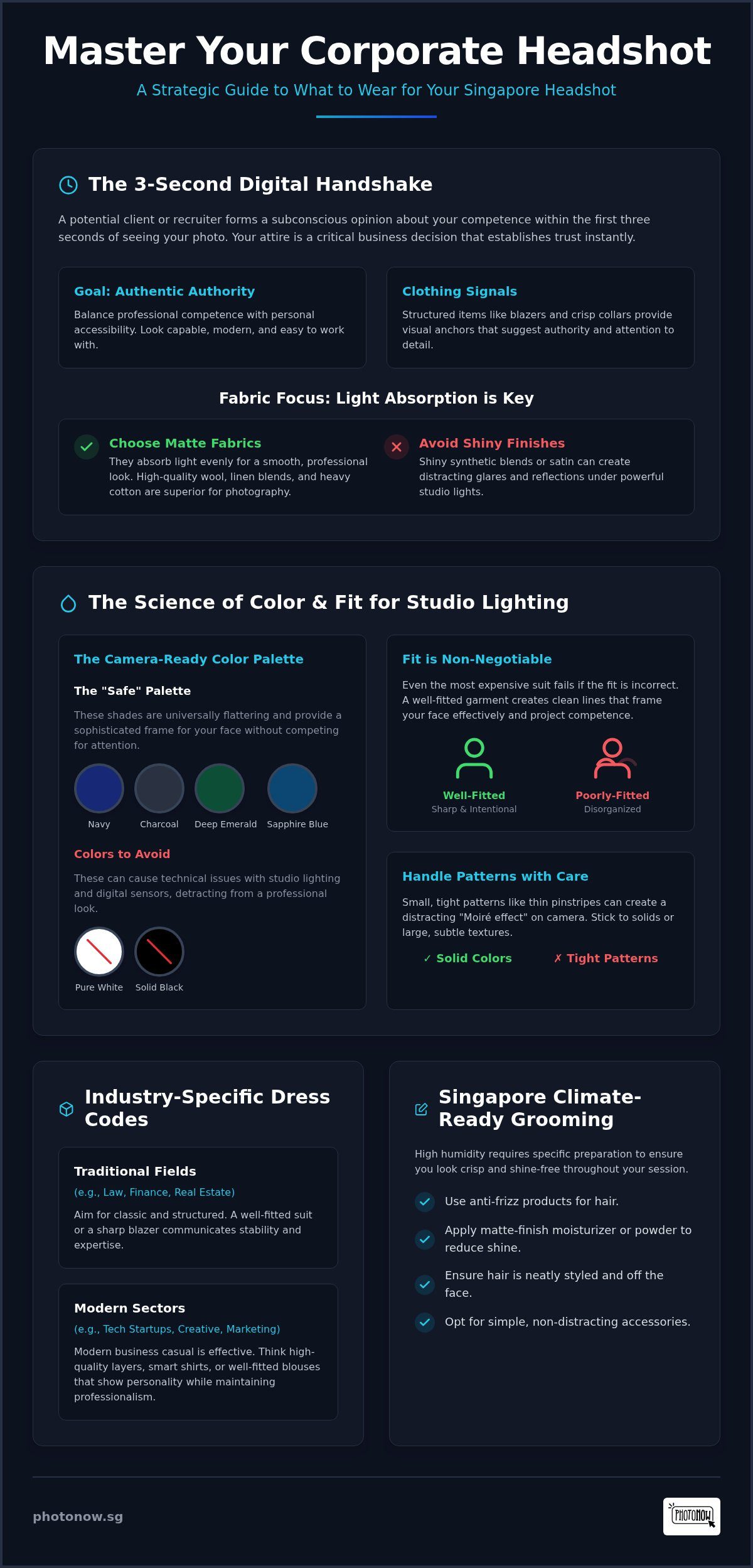 Singapore Corporate Headshot Style Guide 2026