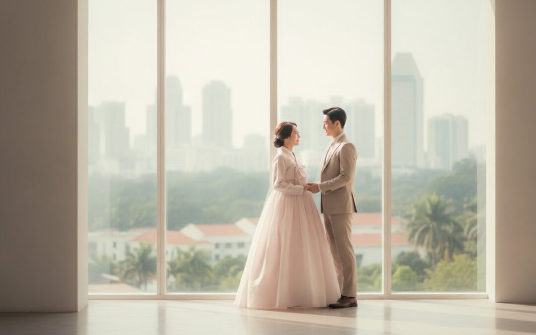 Capturing the K-Drama Magic: Korean Pre-Wedding Photoshoot in Singapore (2026)