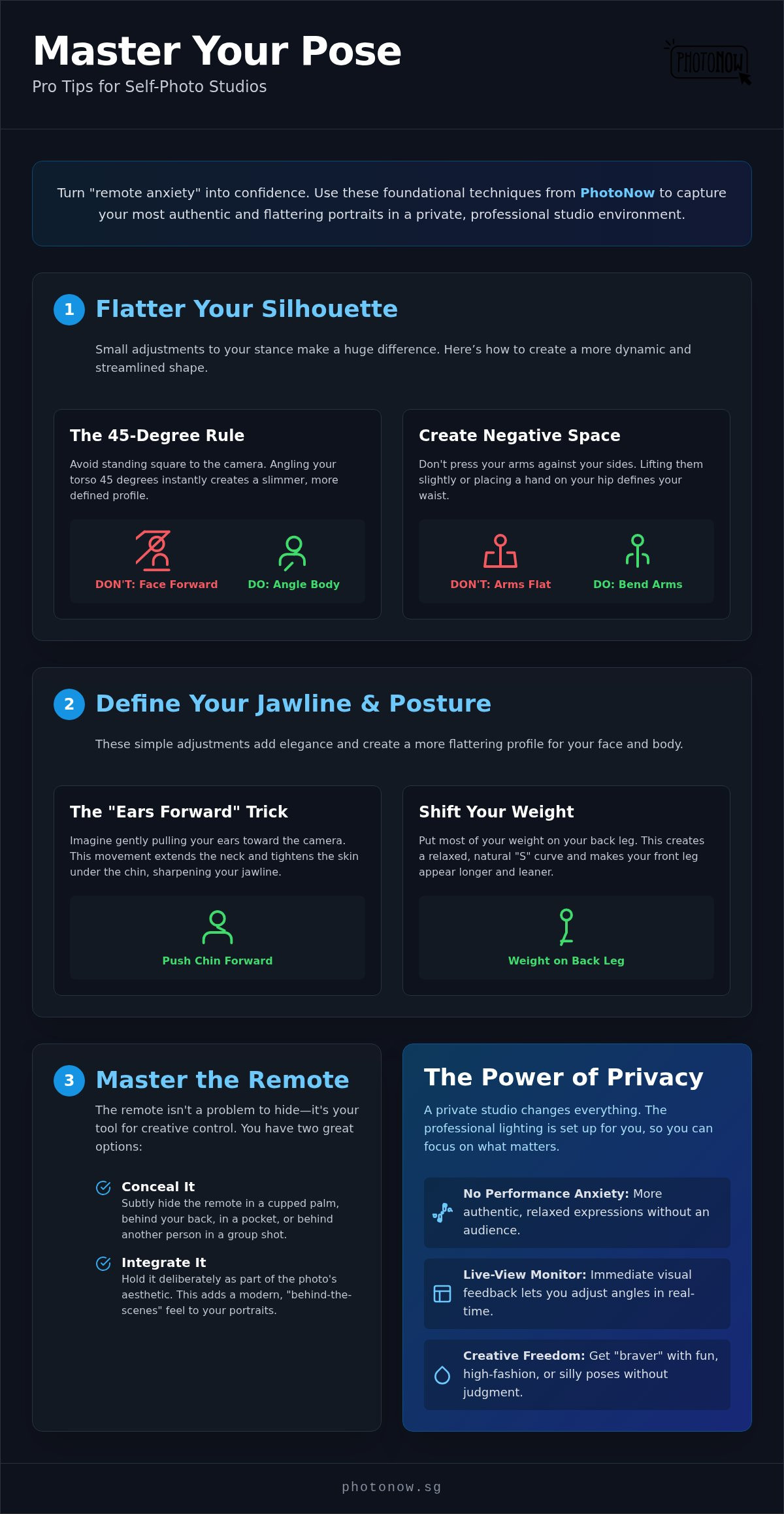 Mastering the Remote: 2026 Posing Tips for Your Best Self-Photo Studio Session 1 Mastering the Remote: 2026 Posing Tips for Your Best Self-Photo Studio Session